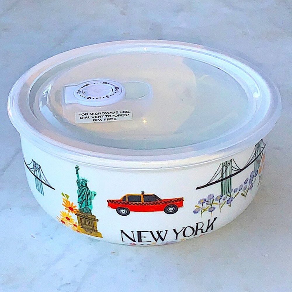 GRACE’S TEAWARE NEW YORK CONTAINER BOWL NEW 26 OZ CITY SCENE 6 IN PORCELAIN